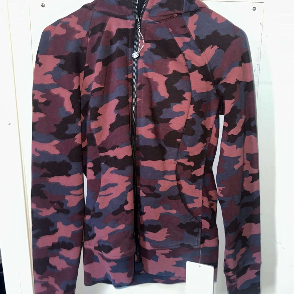 LULULEMON camo scuba full zip